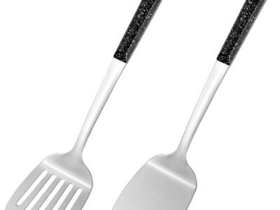 Stainless Steel Spatula with Heat Resistant Handle – Thickened Turner for Frying, Pancakes, Eggs, Fish