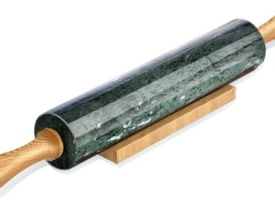 Marble Rolling Pin – Non-Stick Stone Dough Roller for Pasta, Dumpling, Ravioli, Fondant, Pie Crust