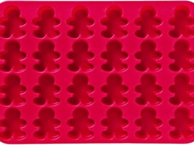 24-Cavity Silicone Gingerbread Boy Mold Pan