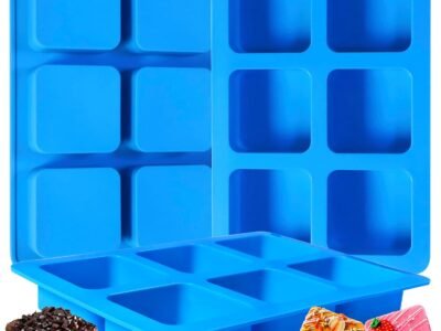 3-Pack  Silicone Mold – 6-Cavity Square Mold for Graham Crackers, Chocolate, Candy